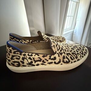 Rothy's Leopard Print Slip-On Sneakers
